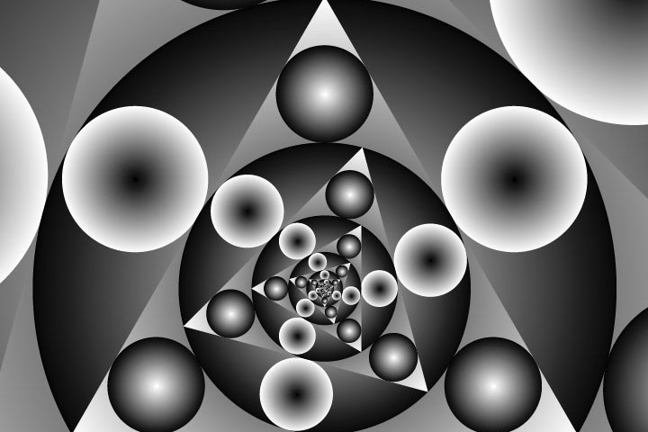 Triangle Circle Spacer Twist Fractal