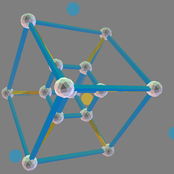 ZomePad Hypercube (Tesseract) model