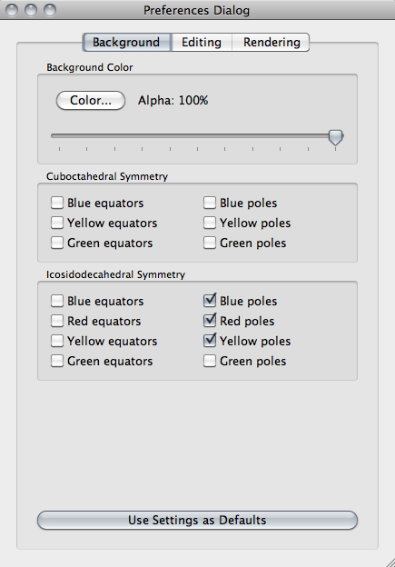 ZomePad settings