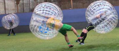 Bubble Soccer - toroids and truncated tetrahedra