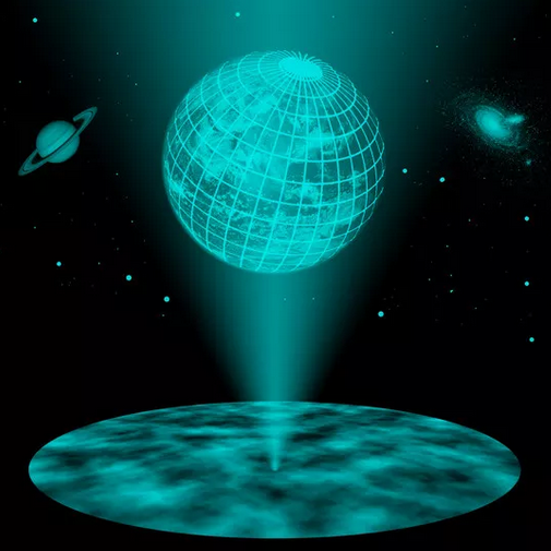 Projected Hologram Universe graphic