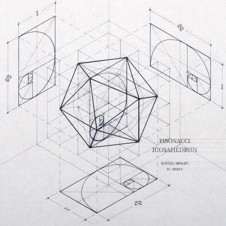 Fibonacci- Icosahedron by Rafael Araujo