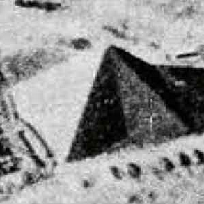 Aerial photography shadows reveal 8-sided geometry of the Great Pyramid at Giza, Egypt