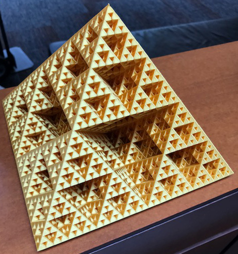 Fractal Geometry Pyramid 3d Printed