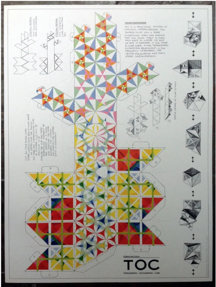 Tetrahedron Octahedron Cube poster