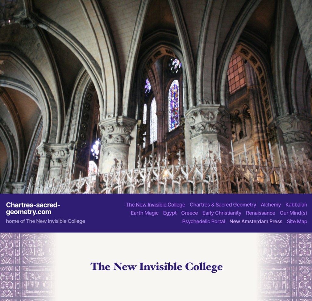 The New Invisible College - Chartres-sacred-geometry.com