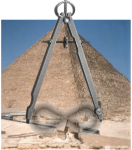 Great Pyramid, Geometer's Compass, Infinity Symbol, Sphinx - Giza, Egypt