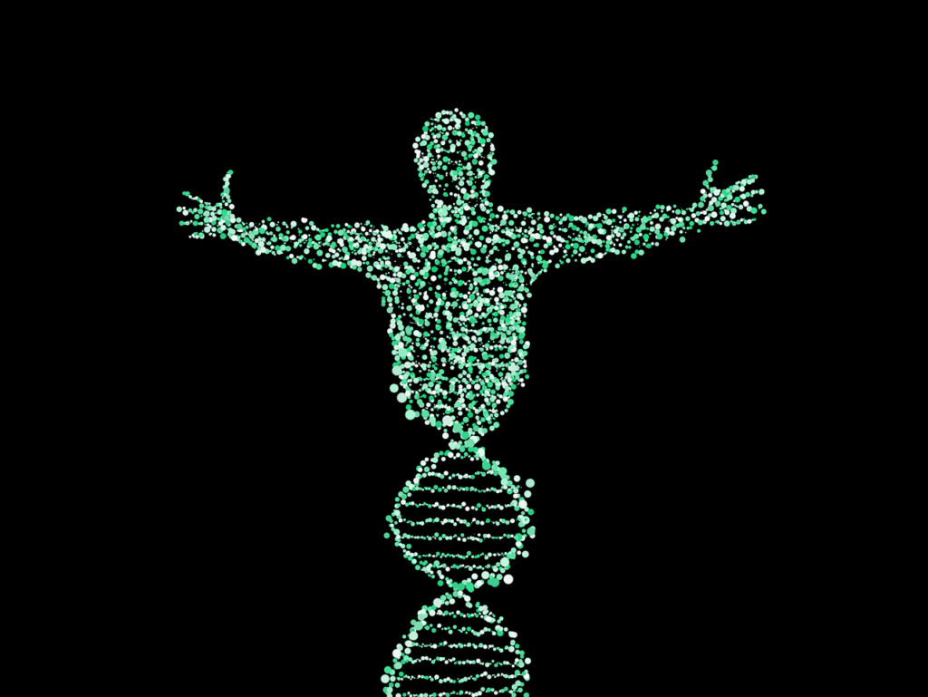 double helix DNA man