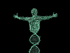 double helix DNA man