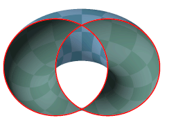 Villarceau circles: torus plane intersection yields vesica piscis cross-section