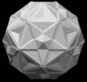 1 frame (a 3D cross-sectional "slice" through) a 4D Star Polytope animation by Russell Towle: 5-52-5V