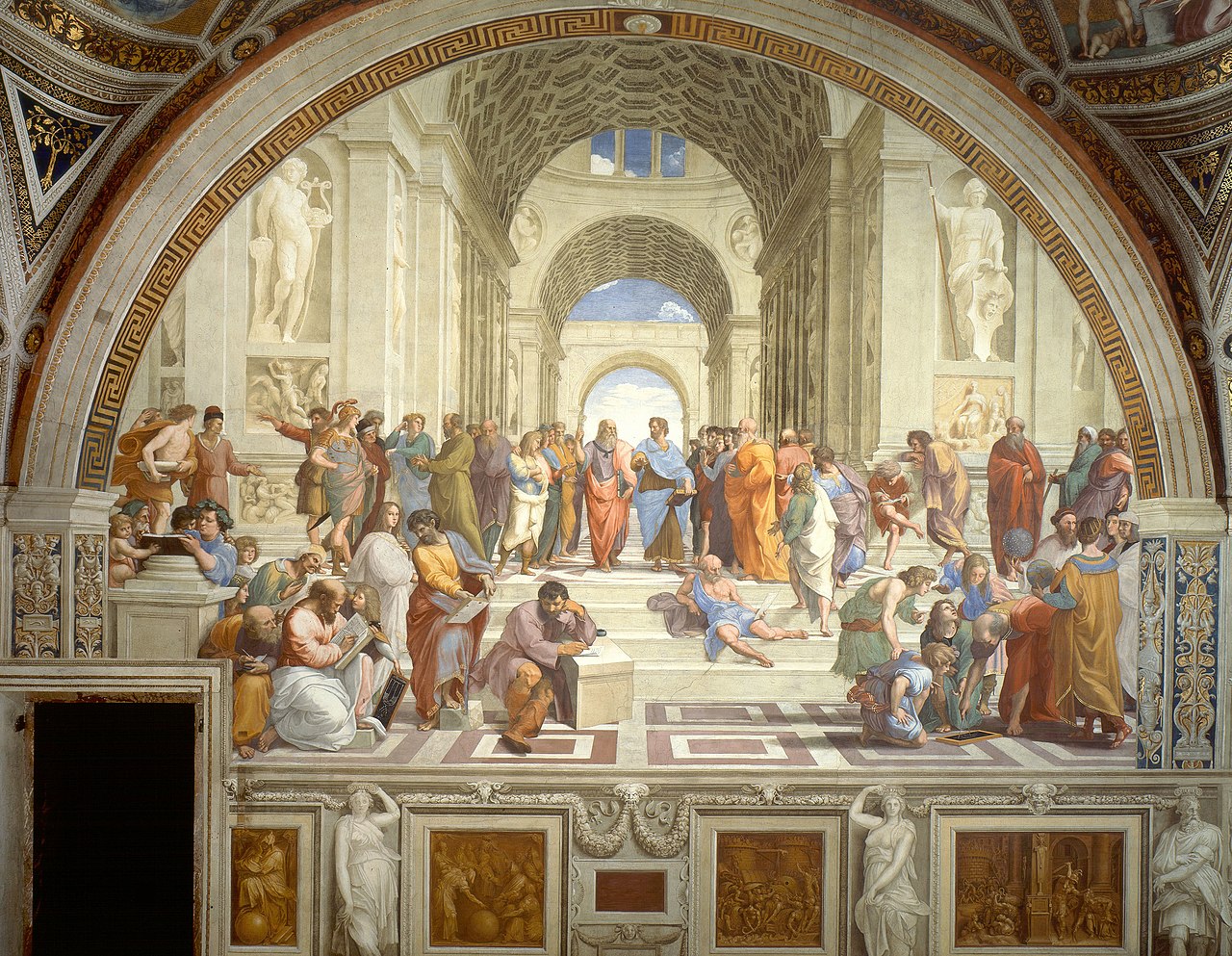 painting: The School of Athens by Raffaello Sanzio da Urbino